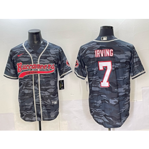 Nike Buccaneers 7 Bucky Irving Camo Baseball Vapor Limited Men Jersey