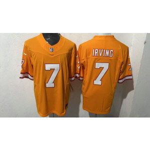 Nike Buccaneers 7 Bucky Irving Orange F.U.S.E. Vapor Limited Men Jersey