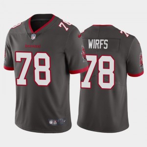 Nike Buccaneers 78 Tristan Wirfs Pewter Grey 2020 NFL Draft Vapor Limited Men Jersey
