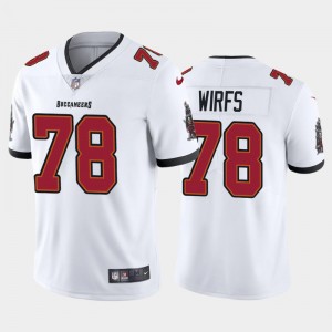 Nike Buccaneers 78 Tristan Wirfs Pewter White 2020 NFL Draft Vapor Limited Men Jersey