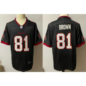 Nike Buccaneers 81 Antonio Brown Black Vapor Limited Men Jersey