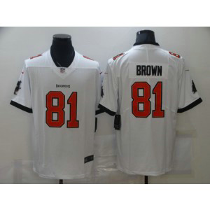Nike Buccaneers 81 Antonio Brown White Vapor Untouchable Limited Men Jersey