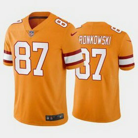 Nike Buccaneers 87 Rob Gronkowski Orange Vapor Untouchable Limited Men Jersey