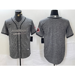 Nike Buccaneers Blank Grey Vapor Baseball Limited Men Jersey