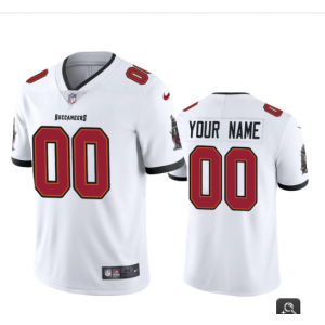 Nike Buccaneers Customized 2020 New White Vapor Untouchable Limited Men Jersey