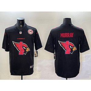 Nike Cardinals 1 Kyler Murray Black Team Logo Vapor Limited Men Jersey