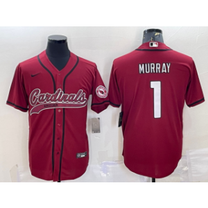 Nike Cardinals 1 Kyler Murray Red With Patch Vapor Baseball Limited Men Jersey