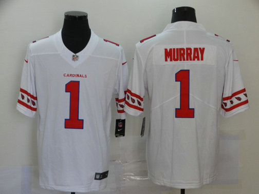 Nike Cardinals 1 Kyler Murray White Team Logos Fashion Vapor Limited Jersey