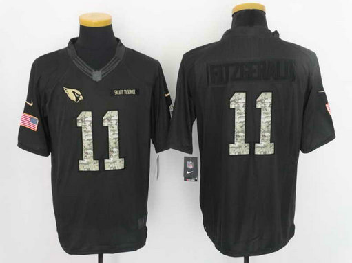 Nike Cardinals 11 Larry Fitzgerald Anthracite Salute To Service Limited Jersey