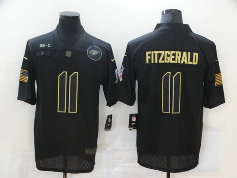 Nike Cardinals 11 Larry Fitzgerald Black 2020 Salute To Service Limited Jersey