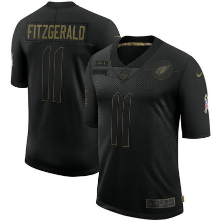 Nike Cardinals 11 Larry Fitzgerald Black 2020 Salute To Service Limited Jersey
