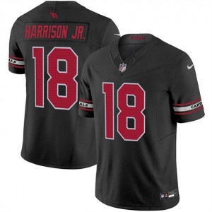 Nike Cardinals 18 Marvin Harrison Jr Black 2024 F.U.S.E. Vapor Limited Men Jersey