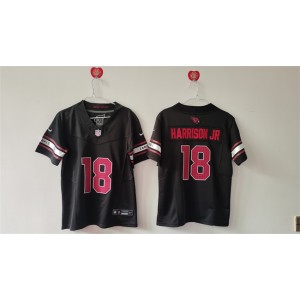 Nike Cardinals 18 Marvin Harrison Jr Black 2024 F.U.S.E. Vapor Limited Women Jersey(Run Small)