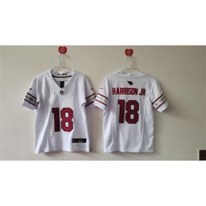 Nike Cardinals 18 Marvin Harrison Jr White 2024 F.U.S.E. Vapor Limited Women Jersey (Run Small)