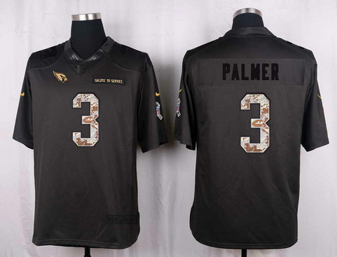 Nike Cardinals 3 Carson Palmer Anthracite Salute To Service Limited Jersey
