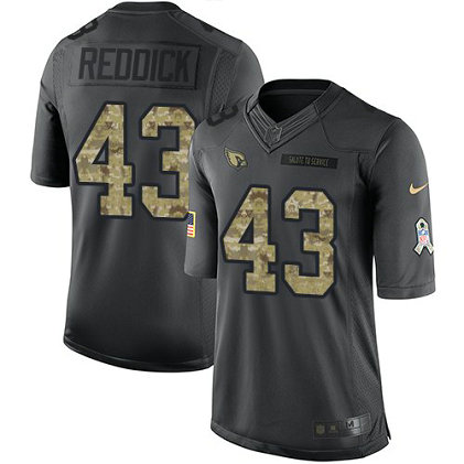Nike Cardinals 43 Haason Reddick Anthracite Salute To Service Limited Jersey