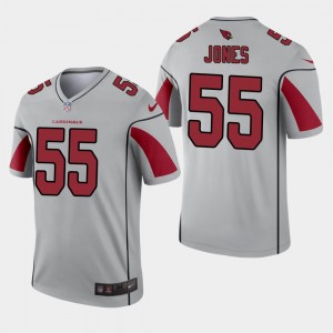 Nike Cardinals 55 Chandler Jones Grey Inverted Legend Men Jersey