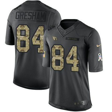 Nike Cardinals 84 Jermaine Gresham Anthracite Salute To Service Limited Jersey