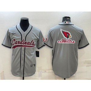 Nike Cardinals Blank Grey Vapor Baseball Logo Limited Men Jersey