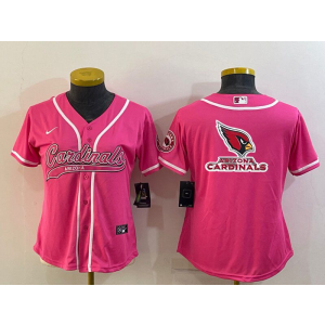 Nike Cardinals Blank Pink Vapor Baseball Logo Limited Women Jersey
