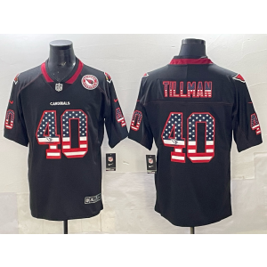 Nike Cardinals No.40 Pat Tillman Black USA Flag Vapor Limited Men Jersey