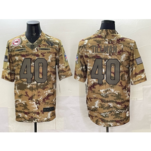 Nike Cardinals No.40 Pat Tillman Camo Salute To Service Limited Men Jersey