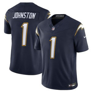 Nike Chargers 1 Quentin Johnston Navy 2025 F.U.S.E. Alternate Vapor Limited Men Jersey