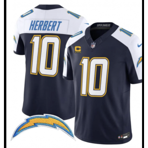 Nike Chargers 10 Herbert Thanksgiving Day F.U.S.E. Vapor Limited Men Jersey