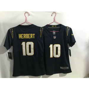 Nike Chargers 10 Justin Herbert Navy Vapor Limited Youth Jersey