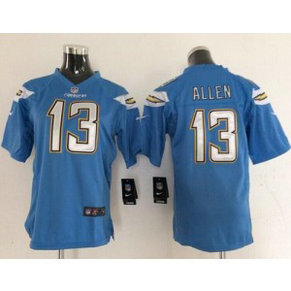 Nike Chargers 13 Keenan Allen Electric Blue Alternate Youth Stitched NFL New Jersey