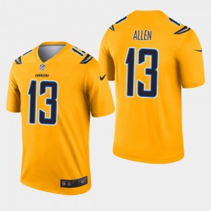 Nike Chargers 13 Keenan Allen Gold Inverted Legend Men Jersey