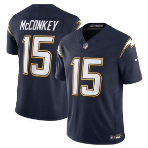 Nike Chargers 15 Ladd McConkey Navy 2025 F.U.S.E. Alternate Vapor Limited Men Jersey