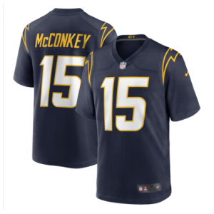 Nike Chargers 15 Ladd McConkey Navy Vapor Untouchable Limited Men Jersey