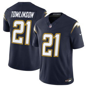 Nike Chargers 21 LaDainian Tomlinson Navy 2025 F.U.S.E. Alternate Vapor Limited Men Jersey