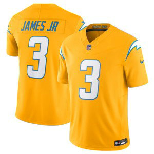 Nike Chargers 3 Derwin James Jr. Gold 2025 F.U.S.E. Alternate Vapor Limited Men Jersey