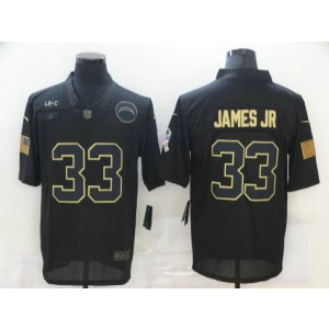Nike Chargers 33 Derwin James 2020 Black Salute to Service Limited Men Jersey