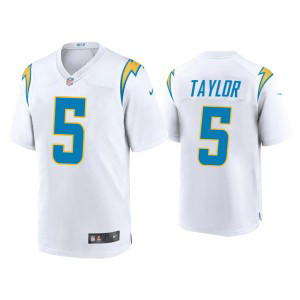 Nike Chargers 5 Tyrod Taylor 2020 New White Vapor Untouchable Limited Men Jersey
