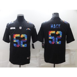 Nike Chargers 52 Khalil Mack Black Crucial Catch Limited Men Jersey