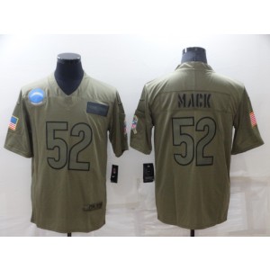 Nike Chargers 52 Khalil Mack Olive Salute To Service Limited Men Jersey