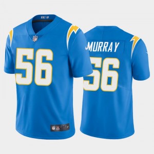 Nike Chargers 56 Kenneth Murray Light Blue 2020 NFL Draft Vapor Limited Men Jersey