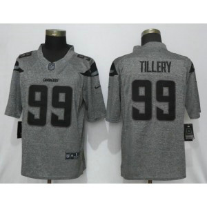 Nike Chargers 99 Jerry Tillery Gray Gridiron Gray Limited Men Jersey