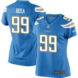 Nike Chargers 99 Joey Bosa Electric Blue Alternate Women NFL New Jersey