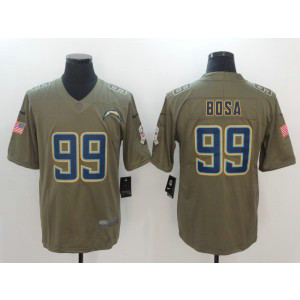 Nike Chargers 99 Joey Bosa Olive 2017 Salute To Service Limited Men Jersey