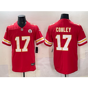 Nike Cheifs 17 Conley Red Vapor Limited Men Jersey
