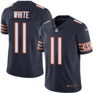 Nike Chicago Bears 11 Kevin White Navy Blue Team Color Vapor Untouchable Limited Men Jersey