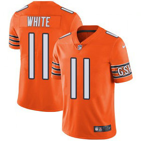 Nike Chicago Bears 11 Kevin White Orange Vapor Untouchable Limited Men Jersey