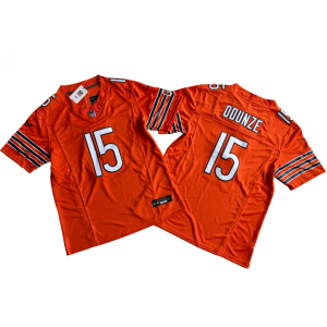 Nike Chicago Bears 15 Rome Odunze Orange Vapor Limited Youth Jersey