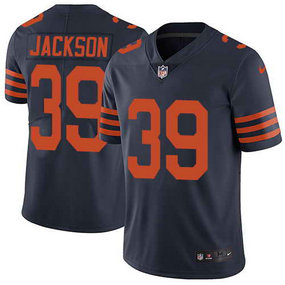 Nike Chicago Bears Men's #39 Eddie Jackson Limited Stitched Navy Blue Alternate Vapor Untouchable NFL Jersey