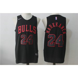 Nike Chicago Bulls 24 Lauri Markkanen Black 2017 NBA Draft Men Jersey