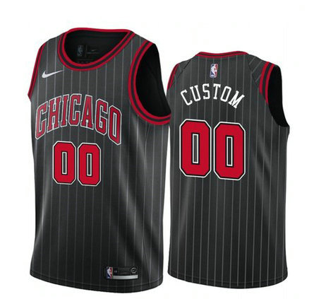 Nike Chicago Bulls Custom Black 2019-20 Statement Edition NBA Jersey